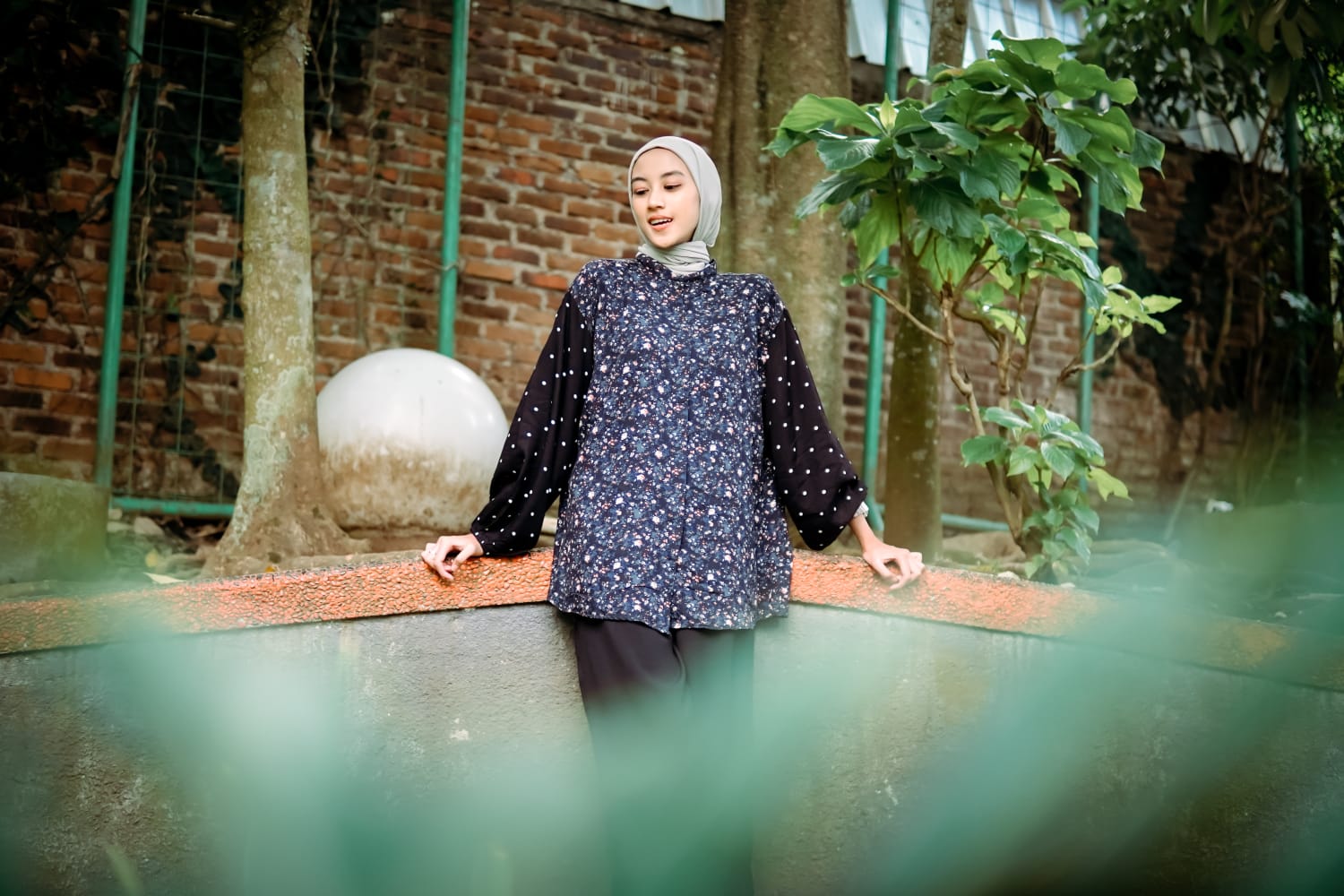 Gambar Dress bintik
